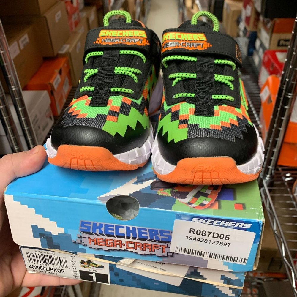 Skechers boys Mega-craft Sneaker, Black/Orange, 1 Little Kid US - Picture 12 of 12